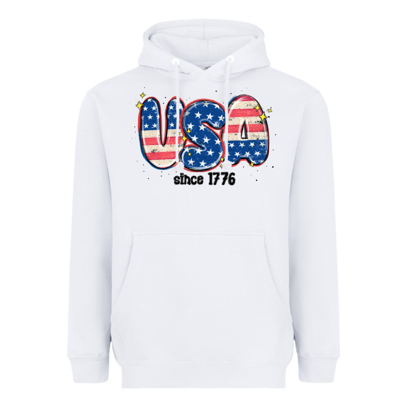 Usa Since 1776 Heavyweight Hoodie by MaliasSmallBusiness | Teevron