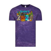 Cloud Purple senior 2024 cow Vintage Tee - Zillion Design Studio