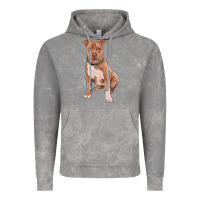 Cloud Rock Brown Pitbull Vintage Hoodie - RanaPortraitStore