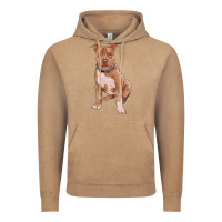 Vintage Coffee Brown Pitbull Vintage Hoodie - RanaPortraitStore