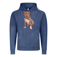 Vintage Denim Brown Pitbull Vintage Hoodie - RanaPortraitStore