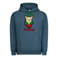 Pigment Midnight Navy Merry Christmas Cat Urban Hoodie - Bettercallsaul