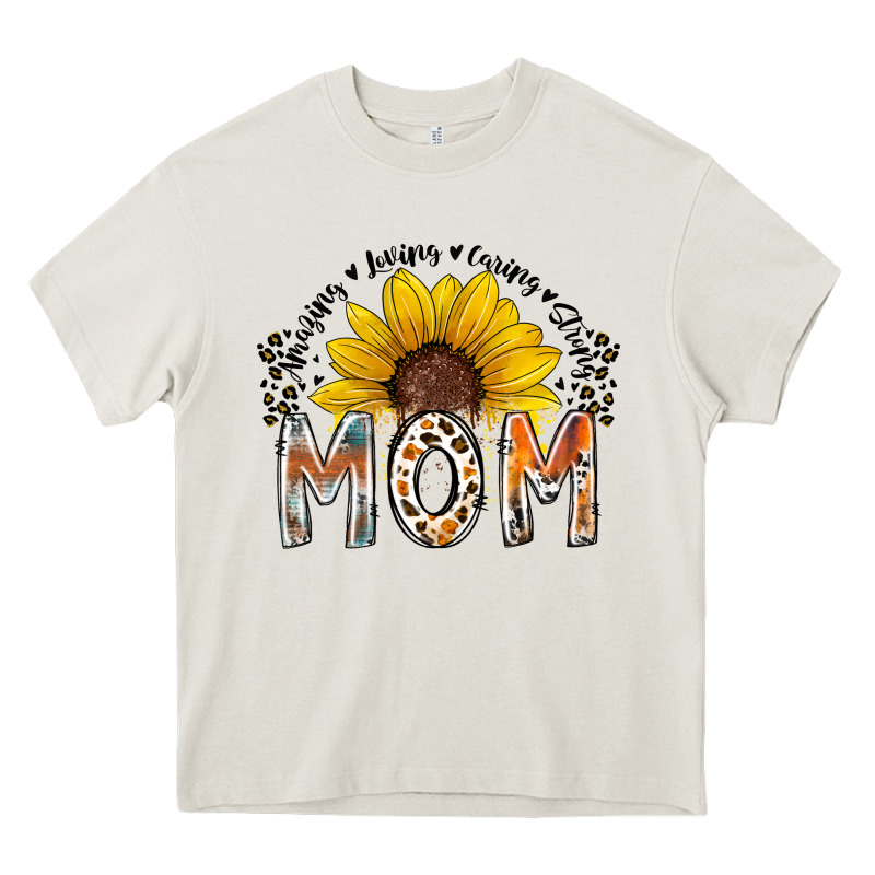 Mom Sunflower Heavy Core Tee by RacoonDesign | Teevron