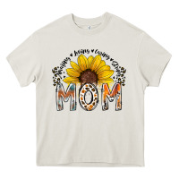 Cream mom sunflower Heavy Core Tee - RacoonDesign