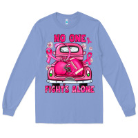 Colony Blue breast cancer no one fights alone truck football Long Sleeve Tee - JahusDesignShop