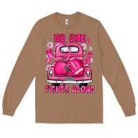 Toasted Coconut breast cancer no one fights alone truck football Long Sleeve Tee - JahusDesignShop