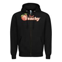 Black just peachy Zipper Hoodie - JahusDesignShop
