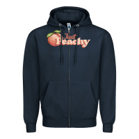 Navy just peachy Zipper Hoodie - JahusDesignShop