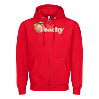 Red just peachy Zipper Hoodie - JahusDesignShop