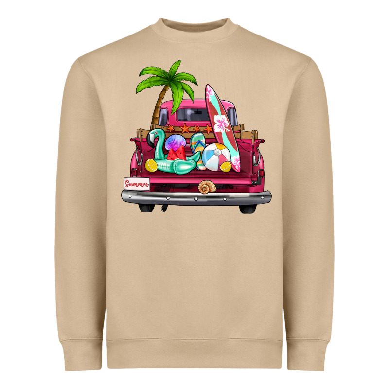 Summer Truck Farm Truck Heavyweight Sweatshirt by Zillion Design Studio | Teevron