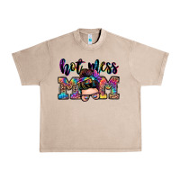 French Oak hot mess mom messy bun Urban Heavy Tee - Zillion Design Studio