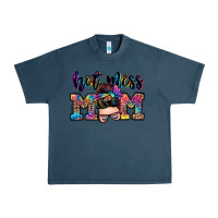 Midnight Navy hot mess mom messy bun Urban Heavy Tee - Zillion Design Studio