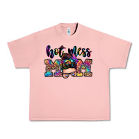 Salmon hot mess mom messy bun Urban Heavy Tee - Zillion Design Studio