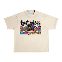 Sandshell hot mess mom messy bun Urban Heavy Tee - Zillion Design Studio