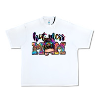 White hot mess mom messy bun Urban Heavy Tee - Zillion Design Studio