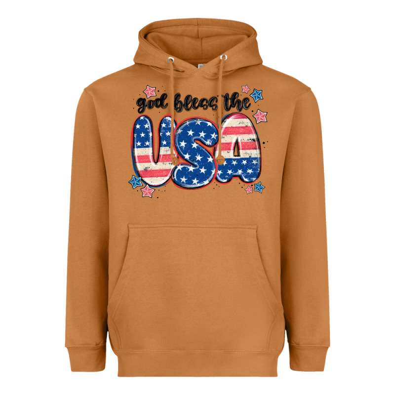 God Bless America Heavyweight Hoodie by MaliasSmallBusiness | Teevron