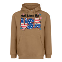 Toasted Coconut god bless america Heavyweight Hoodie - MaliasSmallBusiness