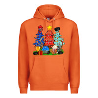 Carrot Christmas With Ice Hockey Trees Premium Hoodie - BundleAndBundleShop