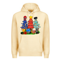 Pina Colada Christmas With Ice Hockey Trees Premium Hoodie - BundleAndBundleShop