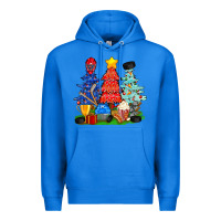 True Royal Christmas With Ice Hockey Trees Premium Hoodie - BundleAndBundleShop