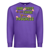 Purple mental health uplifting quote Premium Sweatshirt - MaliasSmallBusiness