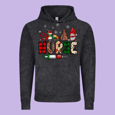 Nurse Christmas Vintage Hoodie Designed By Jahusdesignshop