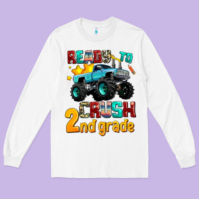 Ready To School Crush 2nd Grade Long Sleeve Tee Designed By Adodesignshop