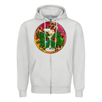 Dove Grey Christmas martini Zipper Hoodie - AdoDesignShop
