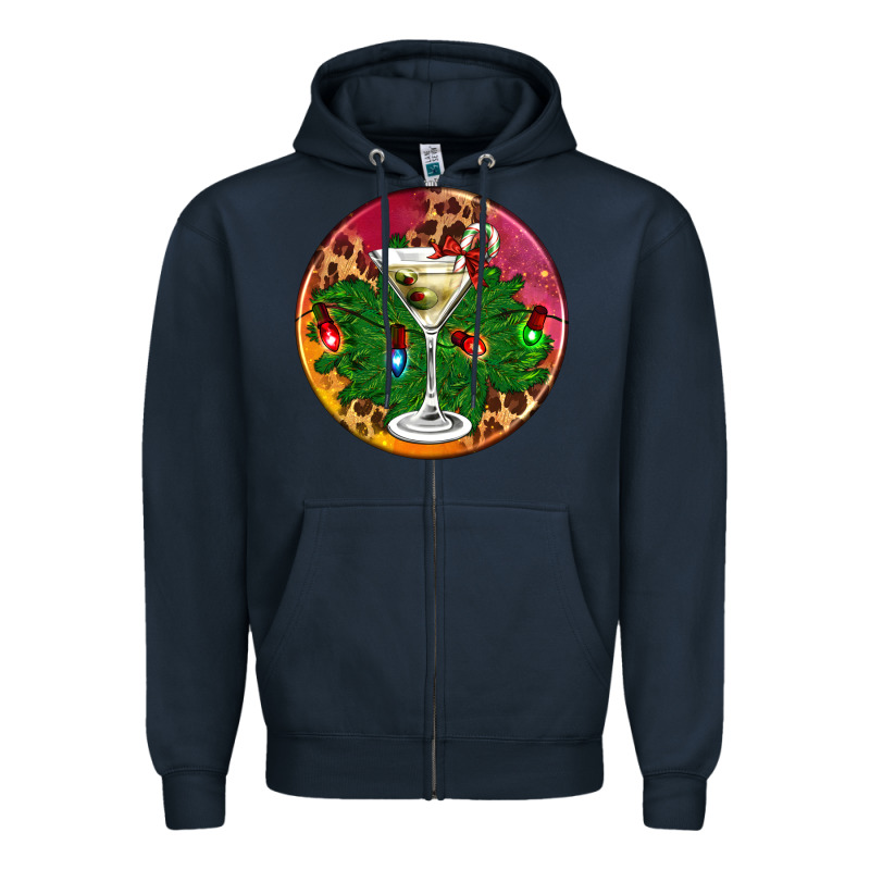 Christmas Martini Zipper Hoodie by AdoDesignShop | Teevron