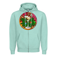 Seafoam Christmas martini Zipper Hoodie - AdoDesignShop