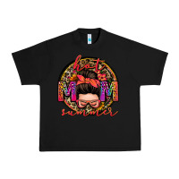 Black hot mom summer messy bun Urban Heavy Tee - Zillion Design Studio