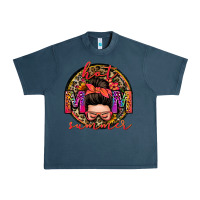 Midnight Navy hot mom summer messy bun Urban Heavy Tee - Zillion Design Studio