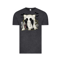 Vintage Black Ghost Cat Vintage Tee - texasbilliewilder