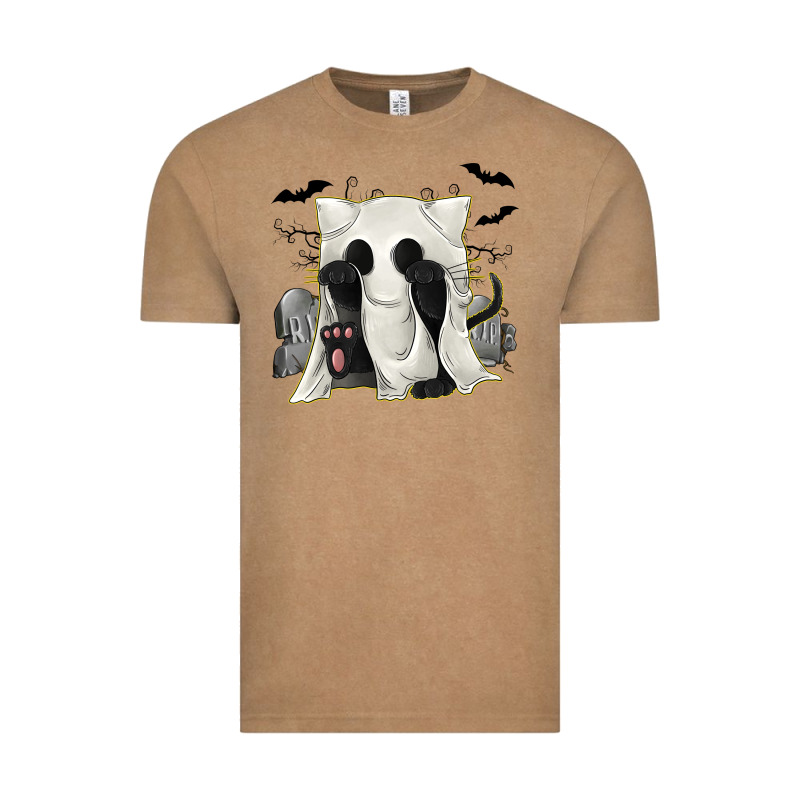 Ghost Cat Vintage Tee by texasbilliewilder | Teevron