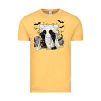 Vintage Mustard Ghost Cat Vintage Tee - texasbilliewilder
