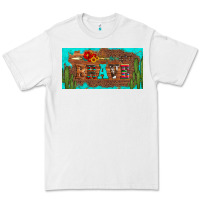 White brave turquoise leopard cactus and floral arrow licanse plate Premium Tee - Artiststas