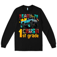 Black ready to school crush 1st grade Long Sleeve Tee - AdoDesignShop