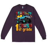 Plum ready to school crush 1st grade Long Sleeve Tee - AdoDesignShop