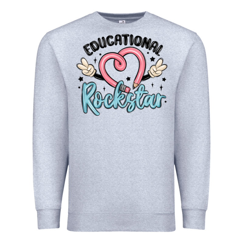 Educational Rockstar Premium Sweatshirt by MaliasSmallBusiness | Teevron