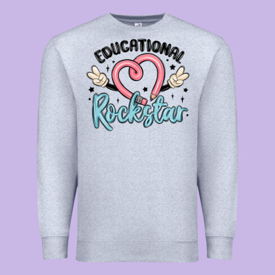 Educational Rockstar Premium Sweatshirt Designed By Maliassmallbusiness