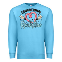 Ocean Blue educational rockstar Premium Sweatshirt - MaliasSmallBusiness