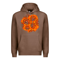 Chestnut Thanksgiving Turkey With Tartan Patch Premium Hoodie - BundleAndBundleShop