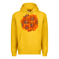 Lemon Thanksgiving Turkey With Tartan Patch Premium Hoodie - BundleAndBundleShop