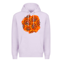 Lilac Thanksgiving Turkey With Tartan Patch Premium Hoodie - BundleAndBundleShop