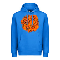 True Royal Thanksgiving Turkey With Tartan Patch Premium Hoodie - BundleAndBundleShop