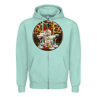Seafoam christmas martini cocktail party Zipper Hoodie - AdoDesignShop