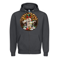 Smoke christmas martini cocktail party Zipper Hoodie - AdoDesignShop