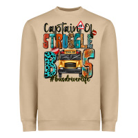 Mushroom captain of struggle bus busdriver life Heavyweight Sweatshirt - texasbilliewilder