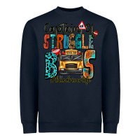 Navy captain of struggle bus busdriver life Heavyweight Sweatshirt - texasbilliewilder