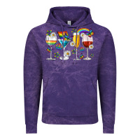 Cloud Purple pride lgbtq wine cups and glasses Vintage Hoodie - texasbilliewilder